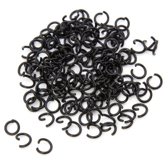 Соединительное кольцо одинарное +-100 шт. 8х1,2 мм Черный