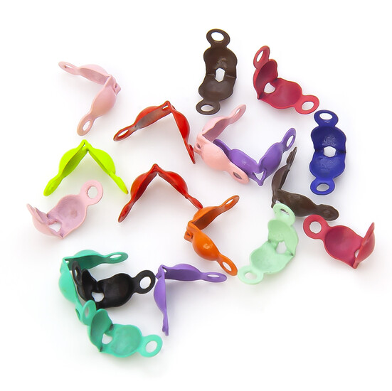 Каллоты окончания +-100 шт. 3х8х4 мм Разные цвета