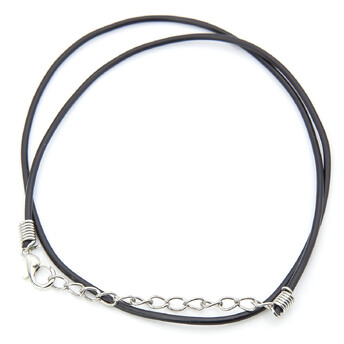 Шнурок на шею каучук 1,5 мм 43 см