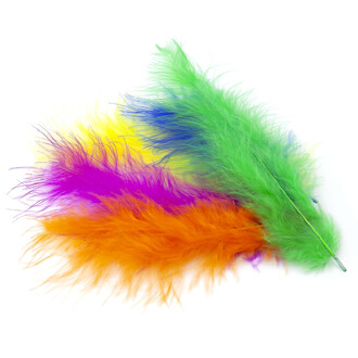 Уценка!!! Перья марабу 10-15 см 25 шт. цвет в ассортименте