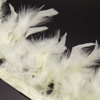 Перьевая лента из индюшиных перьев боа 1 м перо 7-15 см лента 15 мм Желтый светлый