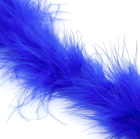 УЦЕНКА!!! Пуховая нить из индюшиного пуха 2м (+-14,5 г) 10 см нить 3 мм Синий