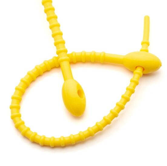 Стяжка силиконовая Головастик 20 см Желтый