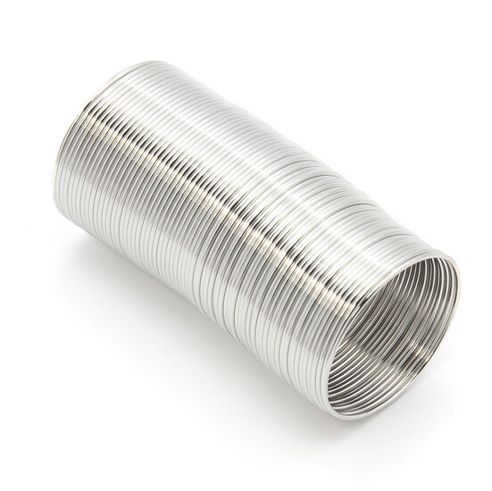 Проволочное кольцо с эффектом памяти основа для колец 20х0,6 мм Платина +-140 витков