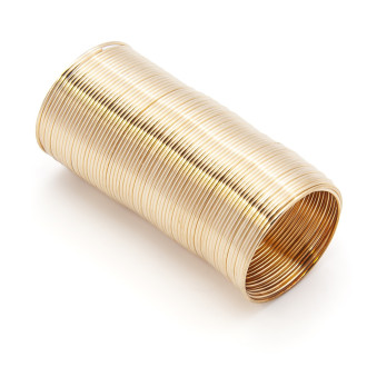 Проволочное кольцо с эффектом памяти основа для колец 20х0,6 мм Золото +-140 витков