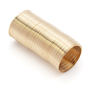 Проволочное кольцо с эффектом памяти основа для колец 20х0,6 мм Золото +-140 витков