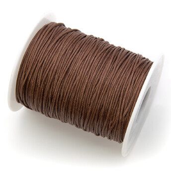 Шнур вощеный 1 мм +-90 м Коричневый