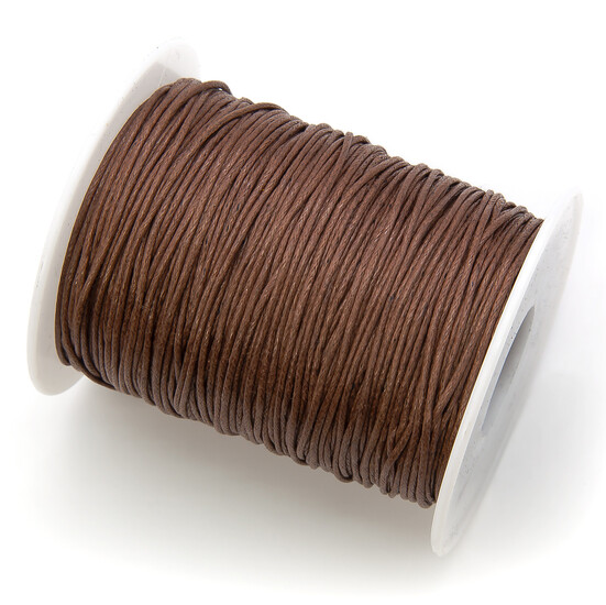 Шнур вощеный 1 мм +-90 м Коричневый