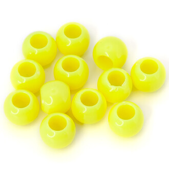 Бусины пластиковые 12 мм отверстие 5 мм Желтый +-25 г (+-28 шт.)