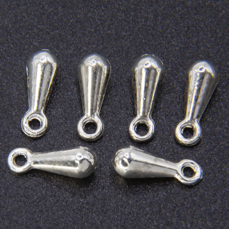 Подвеска утяжелитель для цепочек Капля +-50 шт. 3х9 мм Платина