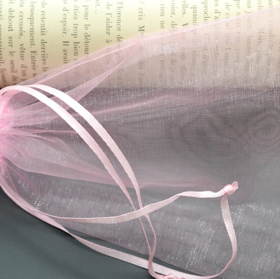 Подарочный мешочек из органзы 9х12 см (+-5 мм) 1 шт. Розовый светлый