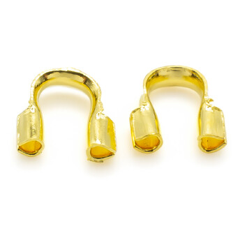 Протектор для шнура лески +-50 шт. 4,5х4 мм отв. 0,8 мм Золотистый яркий