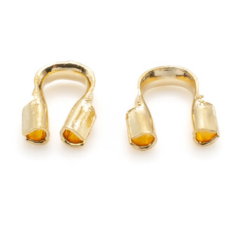 Протектор для шнура лески +-50 шт. 4,5х4 мм отв. 0,8 мм Золотистый