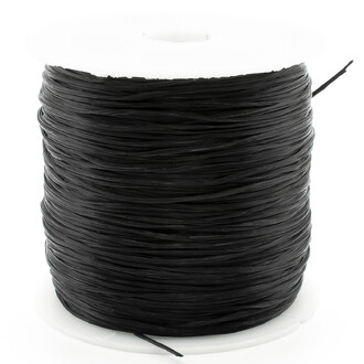 Резинка слоеная для браслетов 1 мм Черный +-50 м