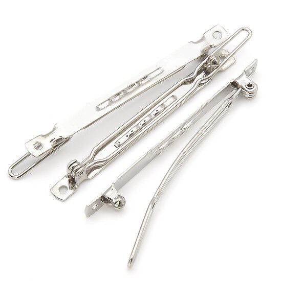 Основа для шпильки автомат прямокутна з двома отворами 60х5 мм Платина 10 шт.