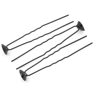 Шпилька с основой для декора 5 шт. 66 мм платформа 10 мм Черный