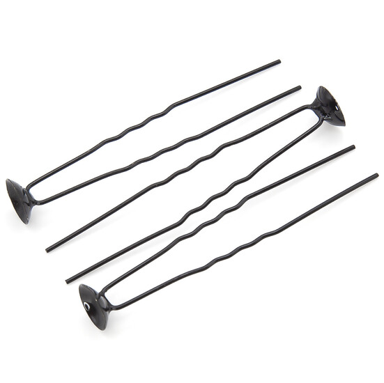 Шпилька с основой для декора 5 шт. 66 мм платформа 10 мм Черный