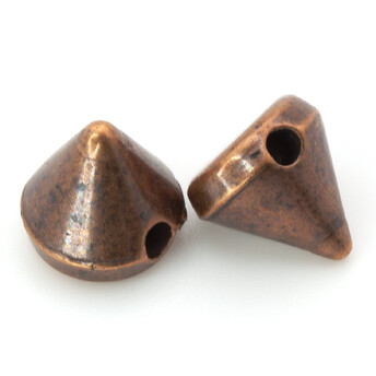 Шипы декоративные пришивные Медный 6х6 мм 25 г (+-280 шт.)