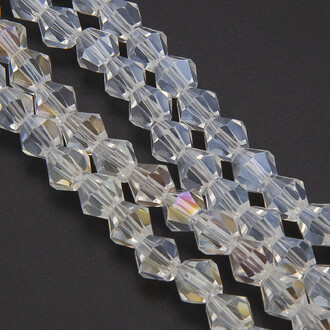 Бусины хрустальные Биконус 8х8 мм (+-40 шт.) АВ
