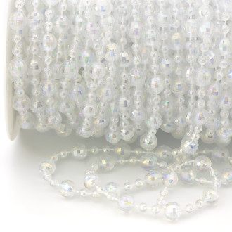 Гирлянда из бусин на нитке размер 8/4 мм 1 м АВ