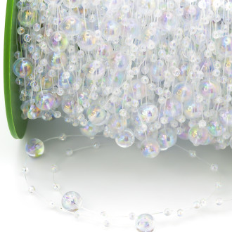 Гирлянда из бусин на леске размер 8/3 мм 1 м АВ