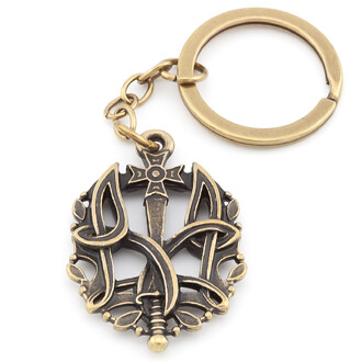 Брелок Тризуб ЗСУ 38х26 мм 1 шт. Бронза