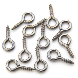 Штифт винтовой для бижутерии 5х10 мм +-50 шт. Черный Никель