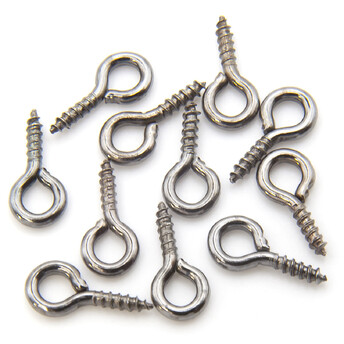 Штифт винтовой для бижутерии 5х10 мм +-50 шт. Черный Никель