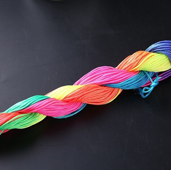 Шнур нейлоновый Шамбала 1 мм Радужный +-24 м