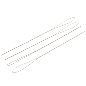 Иголка для бусин крученая из нержавеющей стали 0,7х140 мм Платина 1 шт.