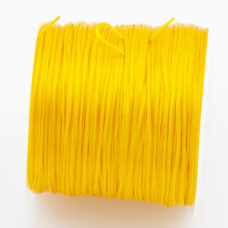 Резинка слоеная для браслетов 1 мм Желтый +-60 м