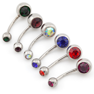 Набор подарочный Пирсинга Банан из нержавеющей стали, всего 6шт., цвет в ассортименте