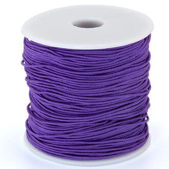 Шнур резинка 1 мм Фиолетовый 1 м