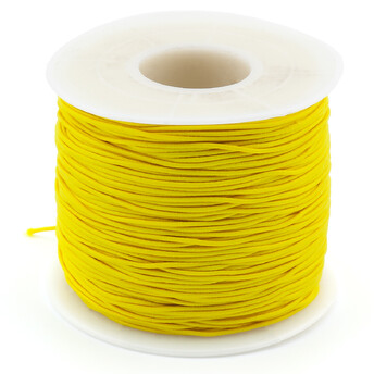 Шнур резинка 1 мм Желтый 1 м