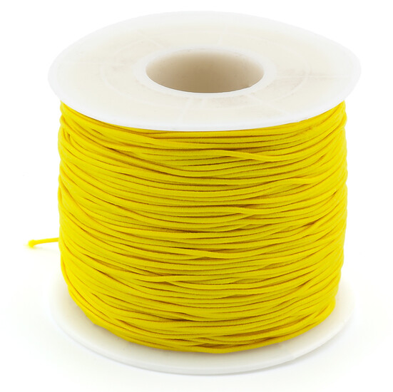 Шнур резинка 1 мм Желтый 1 м