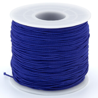 Шнур резинка 1 мм Синий темный 1 м