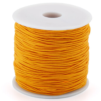 Шнур резинка 1 мм Оранжевый 1 м