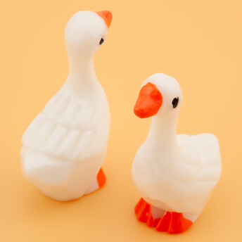 Декоративная фигурка Гусак 12х20х29 мм 2 шт.