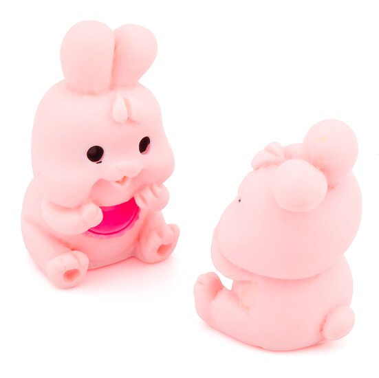 Декоративная фигурка Кролик розовый 15х16х29 мм 1 шт.