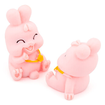 Декоративная фигурка Кролик со звездочкой 16х17х25 мм 1 шт.