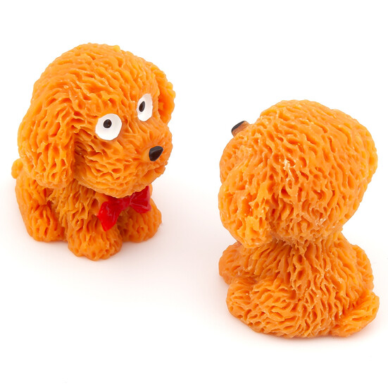 Декоративная фигурка Пудель Рыжий 21х22х24 мм 1 шт.