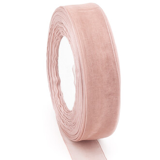 Лента органза 2,5 см Какао 1 рулон +-45 м