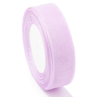 Стрічка органза 2,5 см Бузковий 1 рулон +-45 м