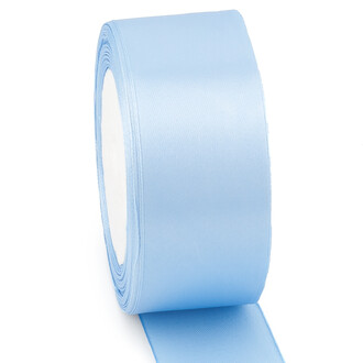 Лента атласная 4 см Голубой 1 рулон +-23 м