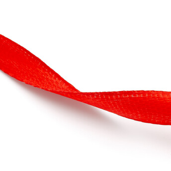Лента атласная 0,7 см +-23 м 1 шт. Красный