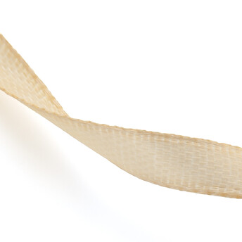 Лента атласная 0,6 см Бежевый 1 рулон +-91 м