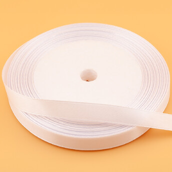 Лента атласная 1,2 см +-91 м 1 шт. Белый