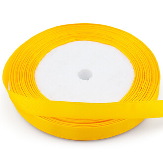 Лента атласная 1 см Золотисто-желтый 1 рулон +-23 м