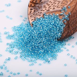 Бисер Парчовый 2 мм 50 г Голубой