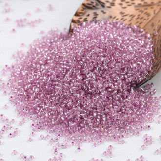 Бисер Парчовый 2 мм 50 г Сиреневый